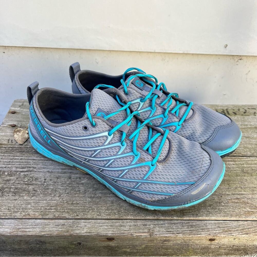 Merrell Bare Access Arc 3 Running Shoes Sleet Scuba Blue J06292 Women's 11
